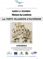 L'ASPAL présente une Conférence sur Les FORTS VILLAGEOIS d'AUVERGNE le samedi 13 décembre 2014 à 14h30